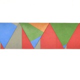 Untitled Construction, acrylic on board, 17 pieces, overall dimension 53.0 x 274.5 x 26.5cm, 1979. Photography: self.