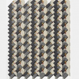 ‘(1,2,3) Subtractive x 80’, acrylic, card and plastic on conservation board, 44 x 33 x 1cm, 2011. Photography: Michele Brouet.