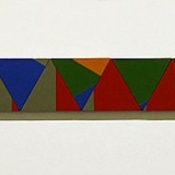 ‘Untitled Marquette’, acrylic on board, 6.5 x 67.5 x 1cm, 1978. Photography: Kurt Schranzer.