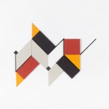 ‘(3,5,8) Subtractive, Cluster I’, acrylic, card and plastic on conservation board, 20 x 25.75 x 0.5cm, March, 2012. Photography: docQment.