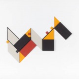 ‘(3,5,8) Subtractive, Cluster II’, acrylic, card and plastic on conservation board, 20 x 28 x 0.9cm, March, 2012. Photography: docQment.