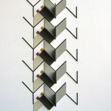‘(3,5,13), Subtractive, Cluster I’,  Acrylic, card and plastic on conservation board,  22 x 10 x 2cm,  2011. Photography: Self.
