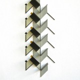 ‘(3,5,13), Subtractive, Cluster II’,  Acrylic, card and plastic on conservation board,  24 x 8 x 1.5cm,  2011. Photography: Self.