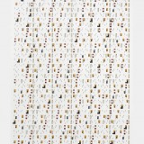 ‘(3,5,8) Non coincided Finishes and Starts x 24’, acrylic, card and plastic on conservation board, 63 x 45 x 0.5cm, 2011. Photography: Michele Brouet.