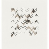 ‘(3,5,13) Subtractive, Rotation x 1’, acrylic, card and Plastic on card, 15 x 14 x 1cm, 2008. Photography: Michele Brouet.