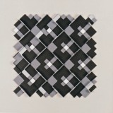 ‘Relief number 20’, acrylic and card on board, 33 x 33 x 2.5cm, 1993. Photography: Self.