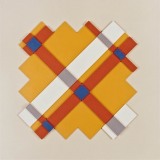 ‘Relief number 6’, acrylic and card on board, 33 x 33 x 2cm, 1990. Photography: Self.