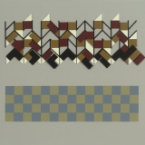 ‘Untitled Construction # 13’, acrylic, and wood on board, 57.0 x 67.0 x 3.0cm, 1989. Photography: Michele Brouet.
