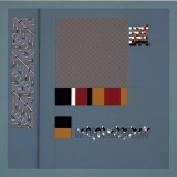 ‘Untitled construction’, acrylic, card and wood on board, 112 x 112 x 3cm, 1986-87. Photography: Michele Brouet.