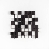 ‘Untitled construction 1A’, acrylic and wood on board, 31 x 31 x 4cm, 1983. Photography: docQment.