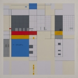 ‘Untitled Construction # 3’, acrylic, card and ink on board, 106.5 x 106.5 x 6.0cm, April 1983. Photography: Michele Brouet.