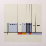 ‘Untitled construction’, acrylic and card on board, 56 x 56 x 3cm, 1983. Photography: Michele Brouet.
