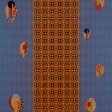 ‘Followers’, acrylic on polyester canvas, 153 x 122cm, December-February, 2019 - 2020. Photography: Michele Brouet.