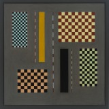 'Grey Painting number 39', acrylic on canvas, 61.0 x 61.0cm, 1994. Photography: Michele Brouet.