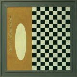 ‘Yellow Painting No. 8’, Oil on canvas, 51.0 x 51.0cm, 1990-91. Photography: self.