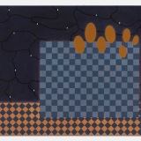 'Night View', acrylic on canvas, 40.5 x 51.0cm, 1999. Photography: Michele Brouet.