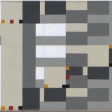 ‘(2,3,8) x 7 rotations – 6’, acrylic on canvas, 16.0 x 105.0cm, December 2017. Photography: Michele Brouet.