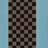 'Blue Painting Number 1', acrylic on canvas, 50.5 x 41.0cm, 1991-92. Photography: Michele Brouet.