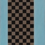 'Blue Painting Number 1', acrylic on canvas, 50.5 x 41.0cm, 1991-92. Photography: Michele Brouet.