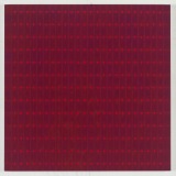 ‘Tears of Blood’, acrylic on polyester canvas, 76 × 76cm, October 2024. Photography: Michael Bradfield.