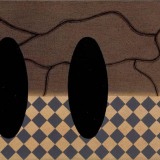 ‘Grey painting No: 82’, acrylic on canvas, 20 x 50.5cm, 1998. Photography: Michele Brouet.