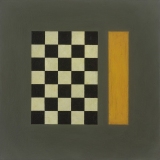 ‘Grey Painting No 4’, Oil on Canvas, 30 x 30cm, 1991-92. Photography: Michele Brouet.