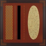 ‘Red painting no: 5’, acrylic on canvas, 151 x 151cm, 1991. Photography: Michele Brouet.