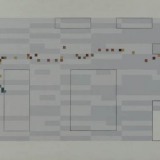 ‘Random Game Sequence’, acrylic on board, 40.5 x 96.5cm, 1977. Photography: Self.