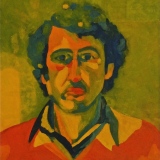 ‘Self portrait’, Oil on canvas, 55.5 x 50.ocm, October 1974. Photography: Self.