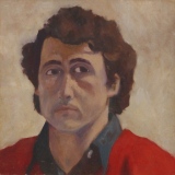 ‘Self portrait’, Oil on canvas, 30 x 30cm, September 1974. Photography: Self.