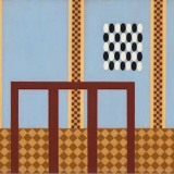 ‘Procession II’, acrylic on canvas, 30 x 76cm, 2009. Photography: Michele Brouet.