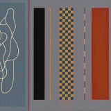 Finding a Voice III, acrylic on polyester canvas, 51.0 x 66.0cm, February 2021. Photography: Michele Brouet.