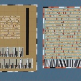 'Written Word III', acrylic on canvas, 46.0 x 56.0cm, February 2019.
