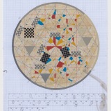 'Study for Four Fates VII', mixed media on graph paper, 42.0 x 29.8cm (paper size), 19 April 2021. Photography: Michele Brouet.