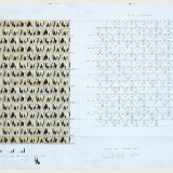 Study for Written Word, acrylic, pencil and ink on graph paper, 40.0 x 59.0cm (paper size), 28 August 2017. Photography: Michele Brouet.