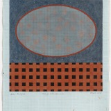'Study for Silent Memories', acrylic and ink on graph paper, 48.0 x 37.8cm (paper size), December 2020. Photography: Michele Brouet.