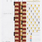 (1,2,8) Rotation x (1+9), mixed media on graph paper, 28.8 x 21.0cm (paper size), 14 July 2016. Photography: Michele Brouet.