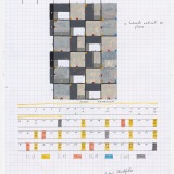 (1,3,8) Rotation x (1+2), mixed media on graph paper, 28.8 x 21.0cm (paper size), 18 July 2016. Photography: Michele Brouet.