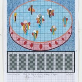 ‘Study for "They’re clipping the Wings of Angels and giving out PhD’s’", watercolour and acrylic on graph paper, 29.5 × 21.0cm (paper size), 30 April 2025. Photography: Michael Bradfield.