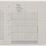 ‘Working Drawing’, Pencil on graph paper, 33.5 x 78.0cm (paper size), October 1976. Photography: Michele Brouet.