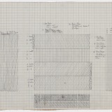 'Working Drawing’, Pencil on graph paper, 39.0 x 80.0cm (paper size), October 1976. Photography: Michele Brouet.