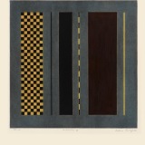 ‘Distillation IV’, ink and watercolour on aquatint on paper, 45 × 45cm 1993-94. Photography: Michele Brouet.