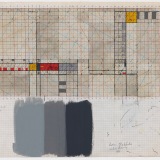 ‘Working Drawing’, Mixed media on Graph paper, 42.0 x 59.5cm (paper size), 1983. Photography: Michele Brouet.