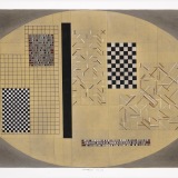 'Untitled No. 29', acrylic ink and collage on paper, 38.0 x 55.5cm, June 1991. Photography: Michele Brouet.