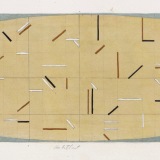 'Small World', acrylic and watercolour on paper, 10.0 x 30.5cm, June 1991. Photography: Michele Brouet.