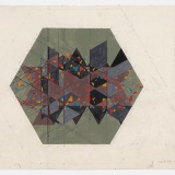 ‘Untitled’, acrylic watercolour and ink on paper, 56 x 70cm (paper size), 1984. Photography: Michele Brouet.