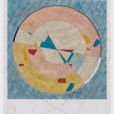 'Study II for interrupted Fates', mixed media on graph paper, 48.5 x 38.5cm (paper size), 22 April 2022. Photography: Michele Brouet.