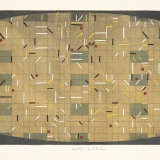 Untitled Constellation, acrylic and watercolour on Aquatint, 23.0 x 60.0cm, 1991. Photography: Michele Brouet.