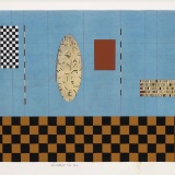 'Untitled No. 32', acrylic, ink, watercolour and collage on paper, 25.0 x 61.0cm, August 1992. Photography: Michele Brouet.