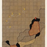 ‘Harmony II’, acrylic, watercolour and ink on paper, 19 x 14cm, March 2004. Photography: Michele Brouet.